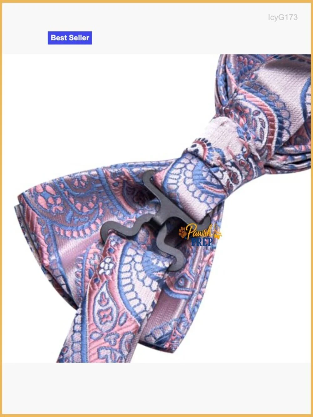 Pre-Tied Silk Bow Tie Set with Pocket Square Cufflinks Lapel Pin